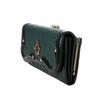 ANNA SUI Serpent Clasp Wallet with Bill Compartments and Card Large 316110 Green (Anna Sui) Wallet, Women's Slots, Capacity,