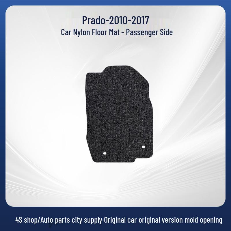 Черные велюровые нейлоновые автомобильные коврики для Toyota Prado 2010-2017