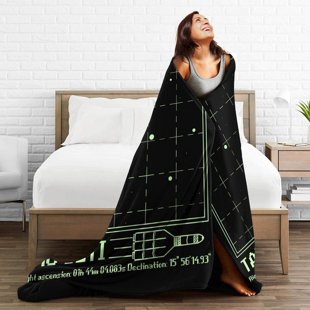 Project Hail Mary Tau Ceti Cetus System Blankets Amaze Fuzzy Funny Warm Throw Blanket for Bedroom Autumn/Winter Car