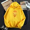 Sunset Print Fleece Long-Sleeved Sweater Men'S And Women'S Pullover Hooded Couple Casual Loose Coat