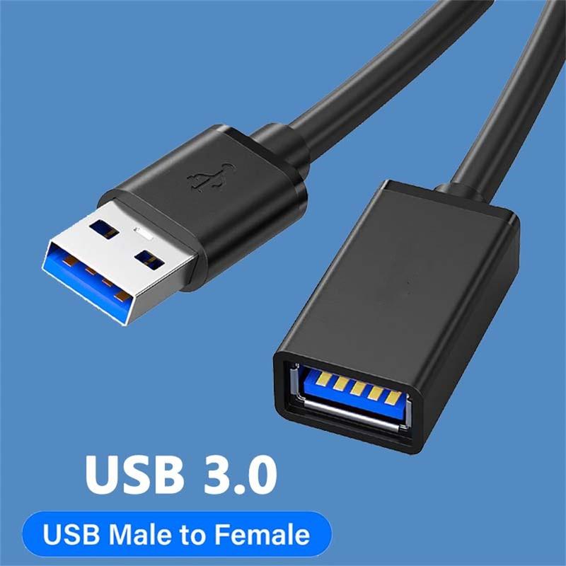 Кабель-удлинитель USB 3.0 5 Гбит/с для ТВ-приставки, Smart TV, ноутбука, ПК, высокоскоростной USB-кабель-удлинитель 0,5 м/1 м/1,5 м/2 м/3 м/5 м