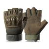 Mens Half-Finger Tactical Gloves Hiking Climbing Gym Workout Motorbike Riding Anti-Slip Durable PU Shell