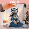 Cute Cartoon Grey Cat Pattern Acrylic Pendant For Vehicle Decoration