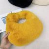Женская Роскошная Плюшевая Сумка-Полумесяц Модная Меховая Сумка с Короткой Ручкой Вечерний Клатч Теплая Мягкая Сумка