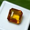 Natural Orange Sapphire Loose Gemstone 9.90 ct Square Cut September Birthstone for Gem Collections