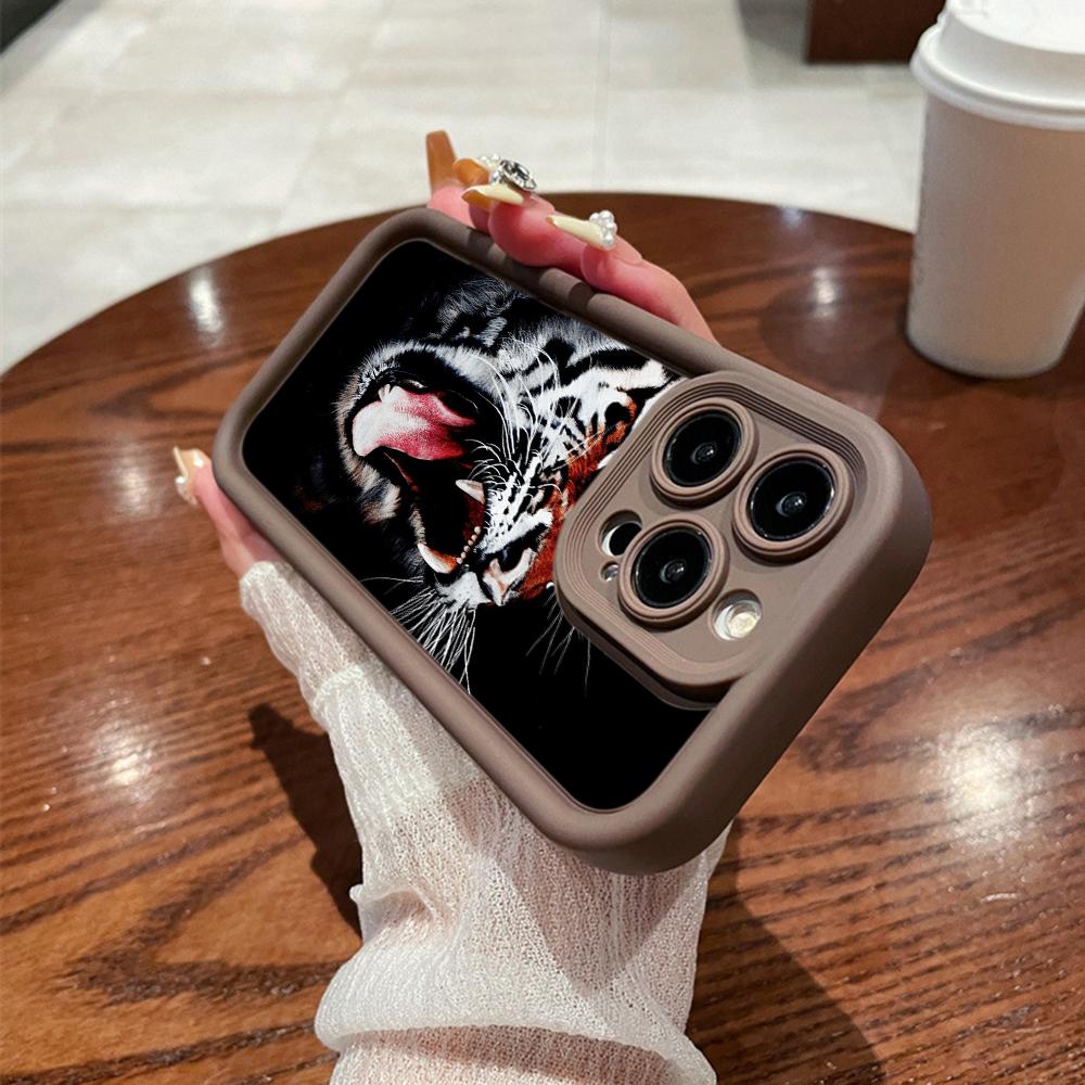 LZ30 Tiger Lion Cat силиконовый чехол для телефона Samsung A15 A35 S24 S23 Ultra S22 S21 Plus S20 FE A05 A06 A54 A55 A53 A14 M15 противоударный задний чехол