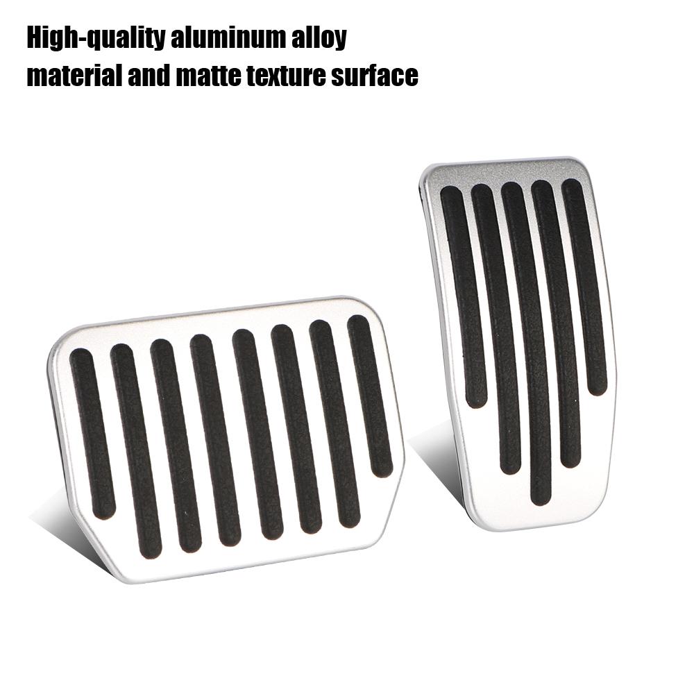 Для Tesla Model 3Y Детали интерьера из алюминиевого сплава Педаль тормоза и газа Накладки на педали автомобиля 2 шт./компл. Педаль тормоза, газа и отдыха