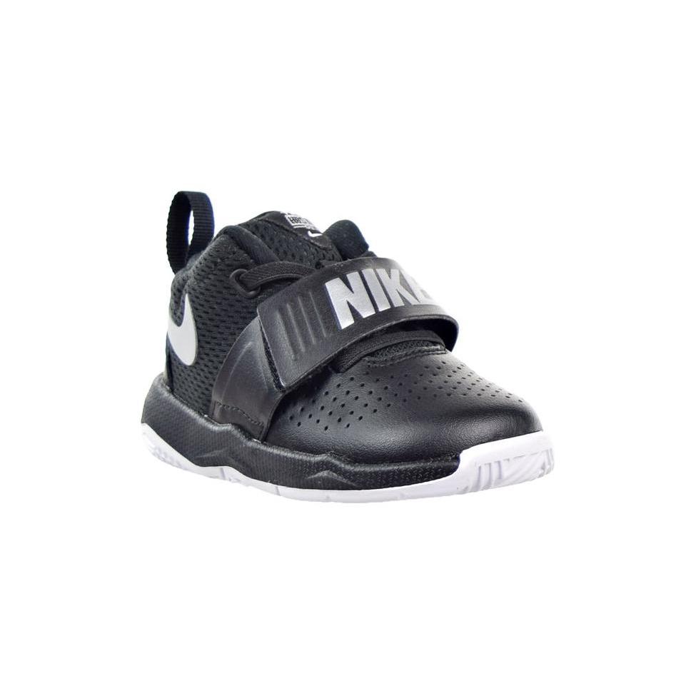 Nike Team Hustle D 8 Удобная амортизация Устойчивость к истиранию Поддержка Низкие Детские Кроссовки Черный Младенец и Малыш 881943-001