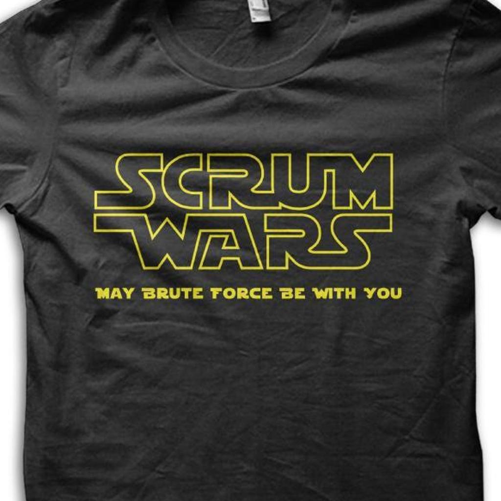Rugby Scrum Wars Joke Parody T-shirt