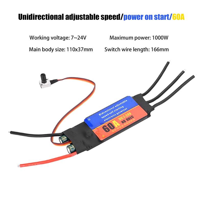 Бесколлекторный драйвер двигателя 2-6S 30A 60A ESC Двунаправленный Самозапускающийся Бесколлекторный Электрический Регулятор Скорости ESC для DIY