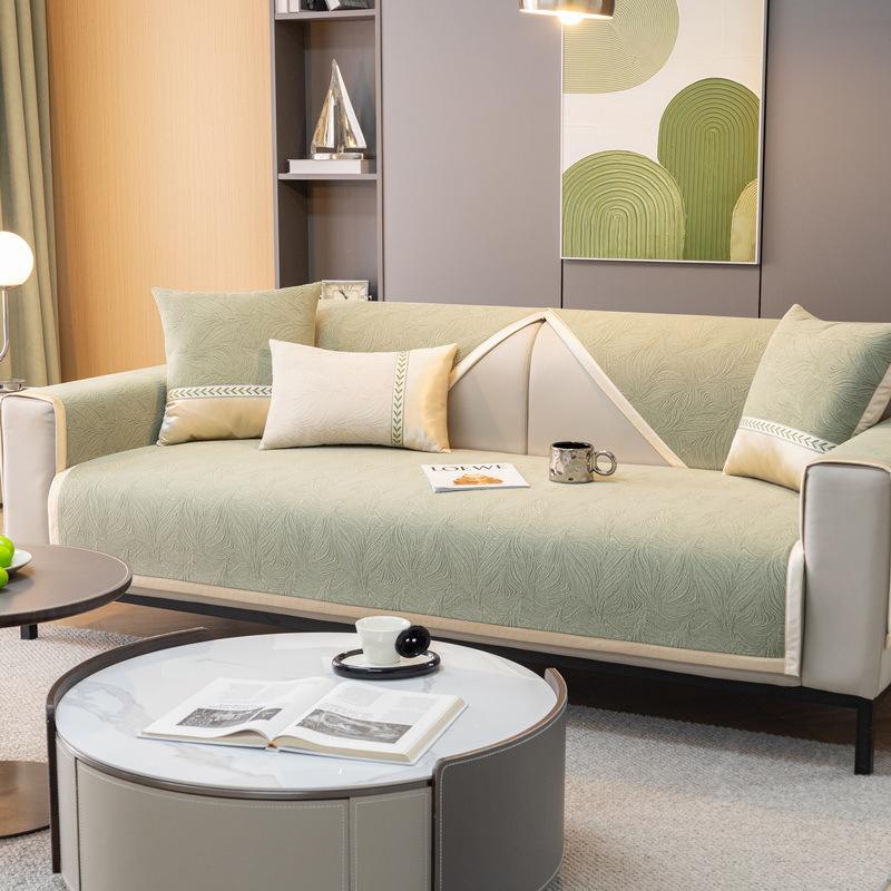 Роскошный современный высококачественный универсальный нескользящий чехол для дивана Four Seasons, простой чехол для подушки сиденья, светильник для диванной подушки