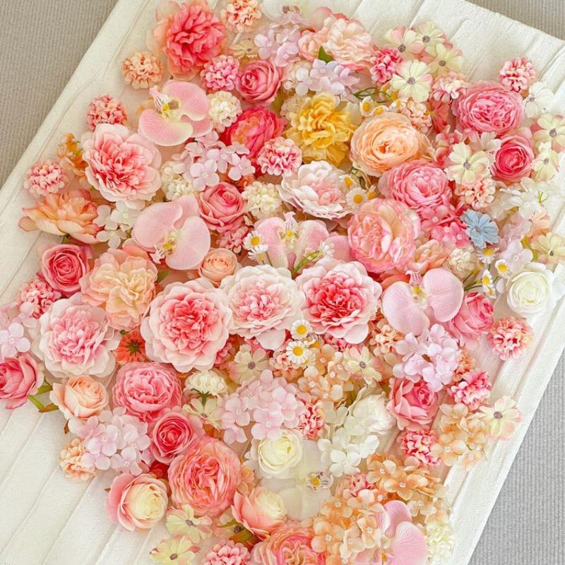 Artificial Small Flowers DIY Kit Mixed Colors 3cm 10cm Random Assortment for Hair Accessories Dress Decor