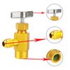 Клапан открывания крана 1/4 резьбовой адаптер R-134a хладагент 1/2 ACME может раздаточная бутылка автомобильные аксессуары автомобильный кондиционер авто
