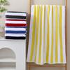 Thickened Beach Towel Contrast Color Stripe Extra Quick Absorbent Lightweight Throw Blanket Quilt Blanket Lightweight Cooling Large Aqua Blanket