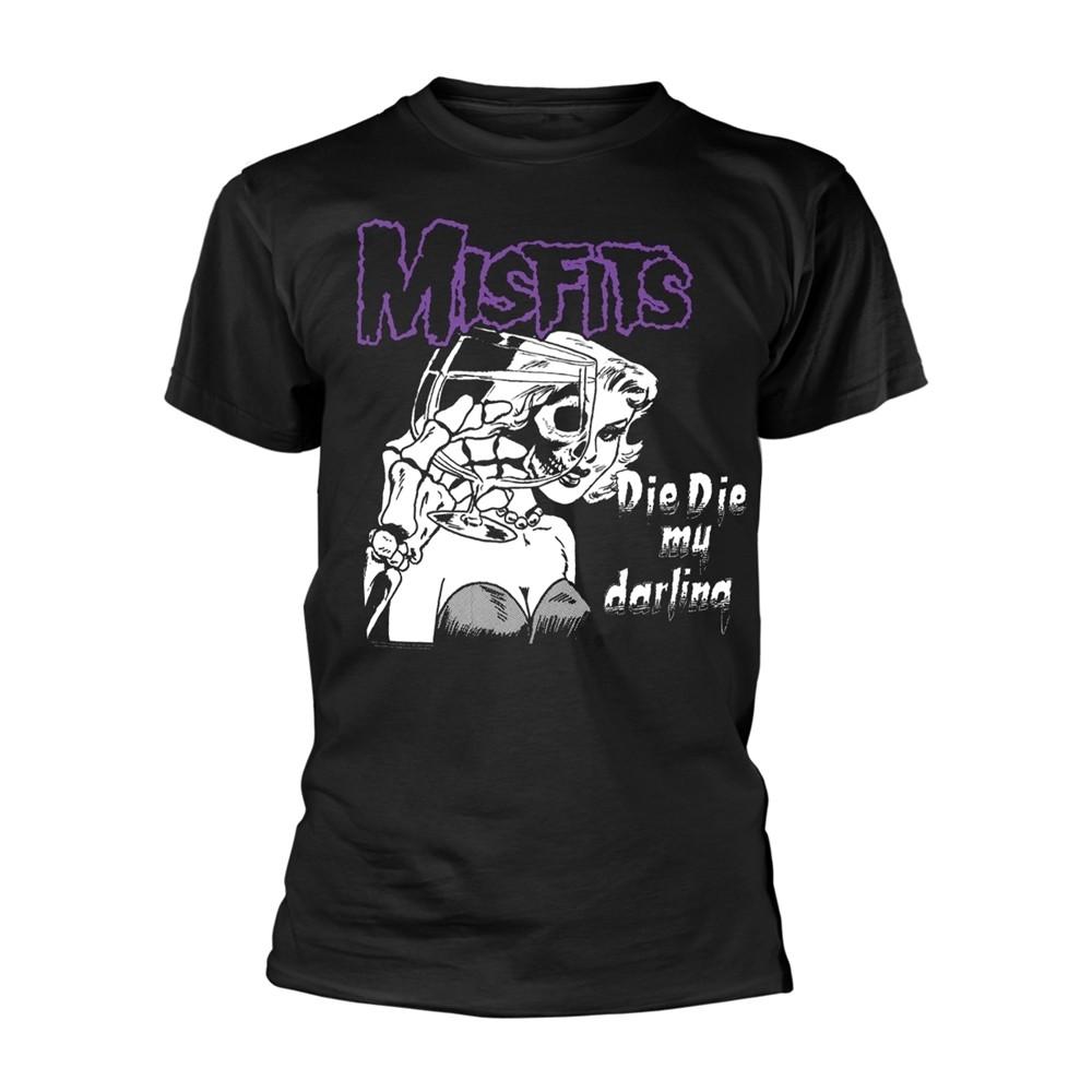 MISFITS DIE DIE MY DARLING BLACK T-Shirt Front Back Print XXX-Large