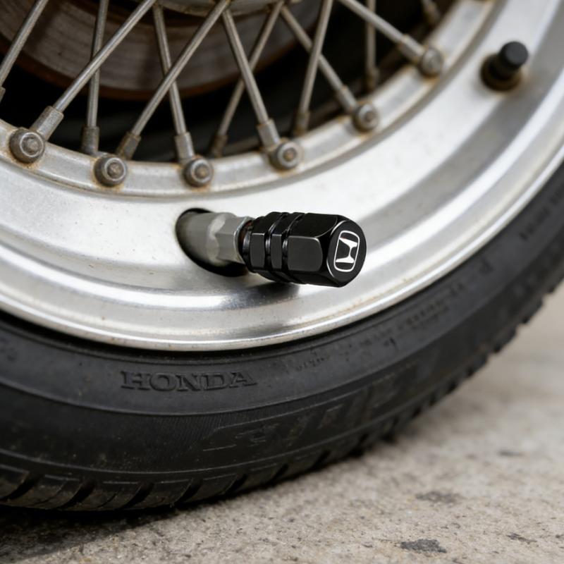 4pcs/set Car Wheel Tire Valve Caps Tyre Stem Covers Accessories For Honda Civci FIT CRV Accord Jazz HRV Dio Stepwgn Prelude