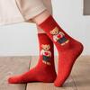 Cartoon Bear Socks Women Autumn Winter Thick Warm Socks Cute Kawaii Fashion Socks For Women