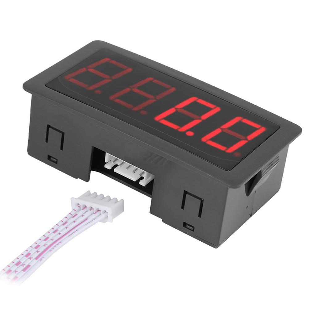 4 Digital LED Tachometer RPM Speed Meter Hall Proximity Sensor NPN(Red)