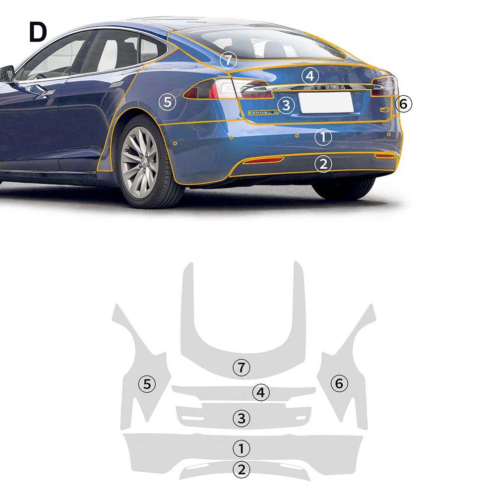 Tesla Model S 2016-2020 Invisible TPU Car Wrap Paint Protection Film