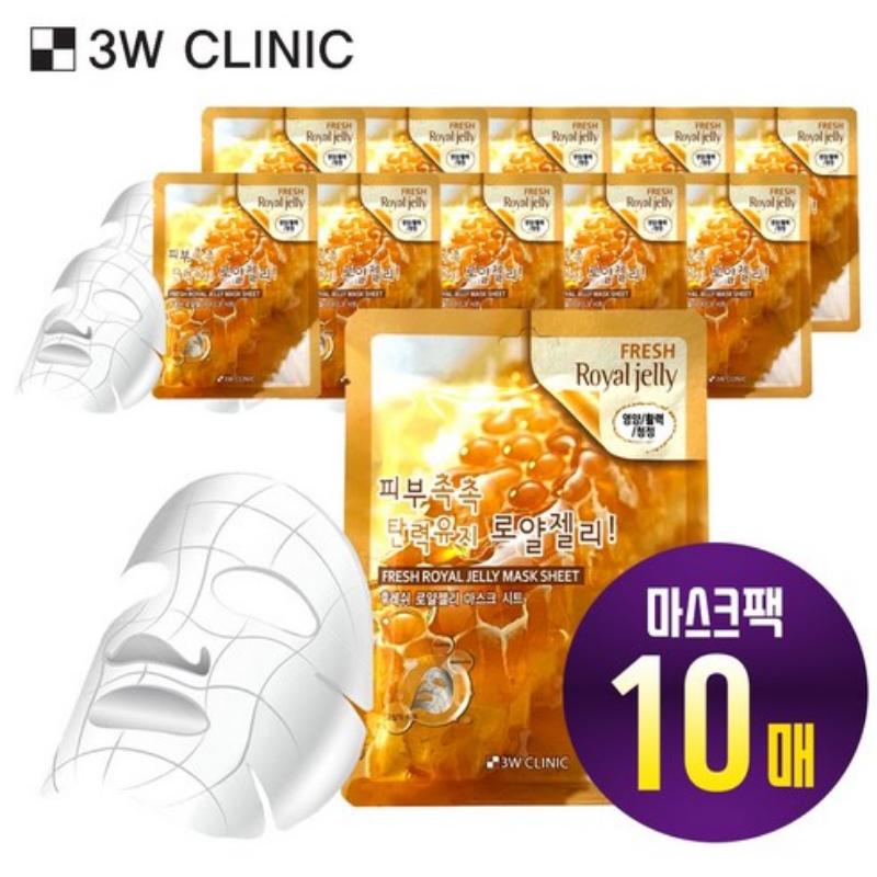 3w Clinic Fresh Royal Jelly Mask Sheet 10EA/20EA