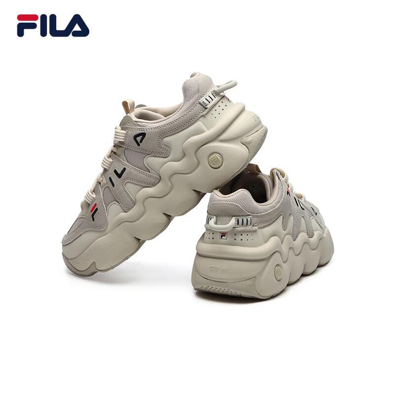 Fila Мужские ретро-баскетбольные повседневные кроссовки цвета овсянки/желтого цемента