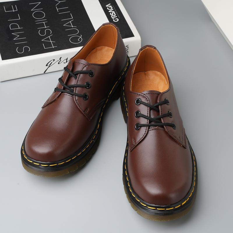 Fashion High-quality Thick Bottom Men Shoes Outdoor Beef Tendon Outsole Genuine Leather Work Shoe Casual Large Size Lace Up Oxford Shoes
