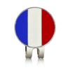 1pc New Golf Ball Marker German British French Canadian National Flag Hat Clip Assorted Pattern Soft Enamel Technique For Golfer 5