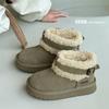 Winter New Girls Snow Boots Frosted Cotton Boots Fashion Goat Cake Wool Children's Warm Boots