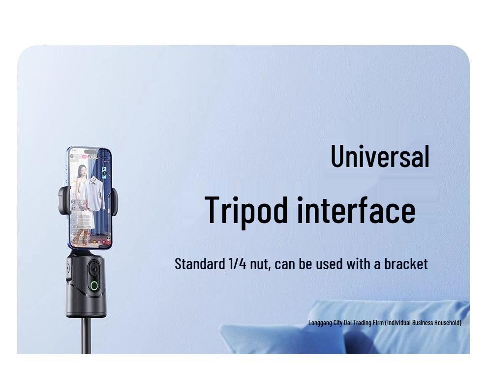 360° Rotating Selfie Stick & Face Tracking Gimbal for Live Streaming