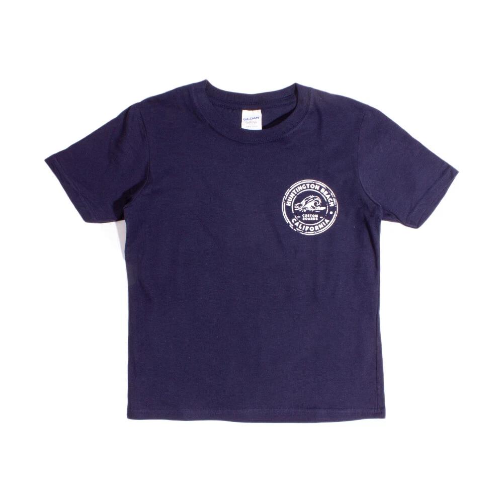 Huntington Beach California Navy KIDS T-Shirt