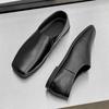Модная новая весенняя однотонная мужская обувь для лодки, модные кожаные лоферы слипоны, повседневная обувь, обувь для ленивого бизнесмена, элегантная мужская обувь
