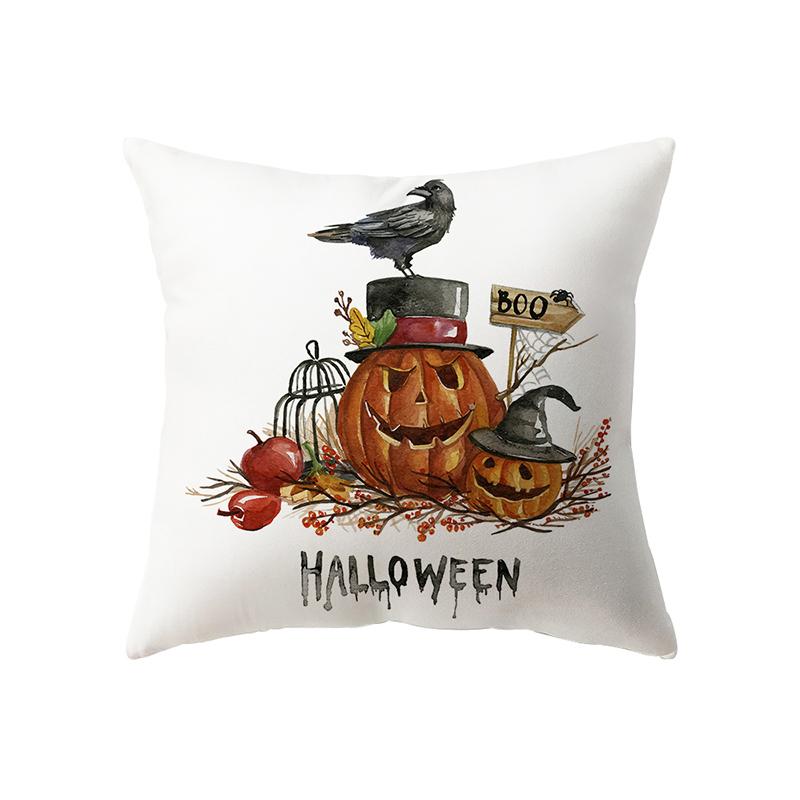 Pumpkin Collection Halloween Theme Pillow Cover Sofa Cushion  Holiday Gift Party Decoration Home Decor