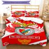 3pcs Football Team (18) Design Cover Set - HD Printed Bedding with 1 Cover and 2 Pillowcases - Perfect for Home and Dorm Decor