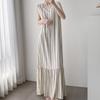 Vest nightdress women's summer cotton and silk pajamas long high-end loungewear can be worn outside holiday dress artificial cotton thin