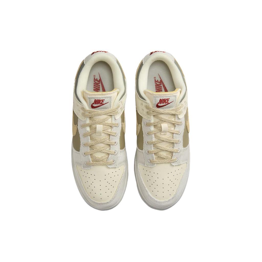 Nike Женские кроссовки Dunk Low Light Bone Dark Stucco кремового цвета с кунжутом и кокосовым молоком FZ4341-100