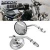 Универсальный для M8 M10 для Harley Dyna Bobber Круглый Ретро Мотоцикла Модифицированный Широкоугольный Зеркало Заднего Вида Анти-вибрация Мото Запчасти