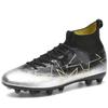 Футбольные бутсы 35–47, футбольные бутсы унисекс, эластичные носки с длинными гвоздями и высокой лентой, тренировочные искусственные луга, спортивные тренировочные футбольные бутсы для занятий спортом на открытом воздухе