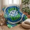 Soccer Skills Mastery Theme blanket Lightweight Warm Flannel Blanket Decorative Throw Blanket for Home Decoration
