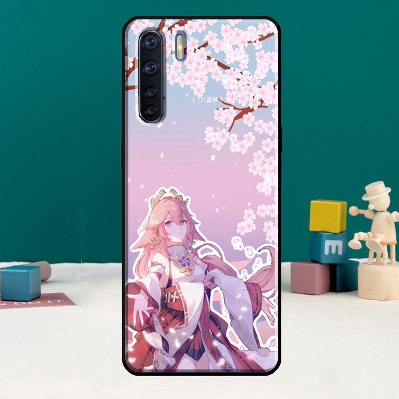 Genshin Impact Yae Miko Phone Case For Oppo A74 A15 A80 A60 A40 A94 A54 A98 A78 A18 A38 A58 A16 A76 A96 A17 A77 A57S