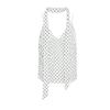 Summer New Product Women's Clothes Minimalist V Neck Sleeveless Scarf with Polka Dot Print French Romantic Tops 0347316