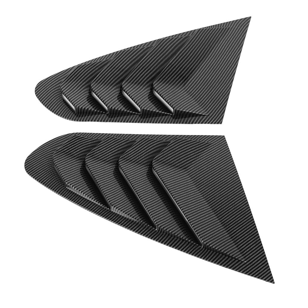 P of Rear Side Window Louver Cover Left Right Rear Window Vent Scoop Shades Cover for 4 Series F36 2014-2020