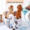 Electric Plush Horse: Sound & Tail-Wagging Children's Toy