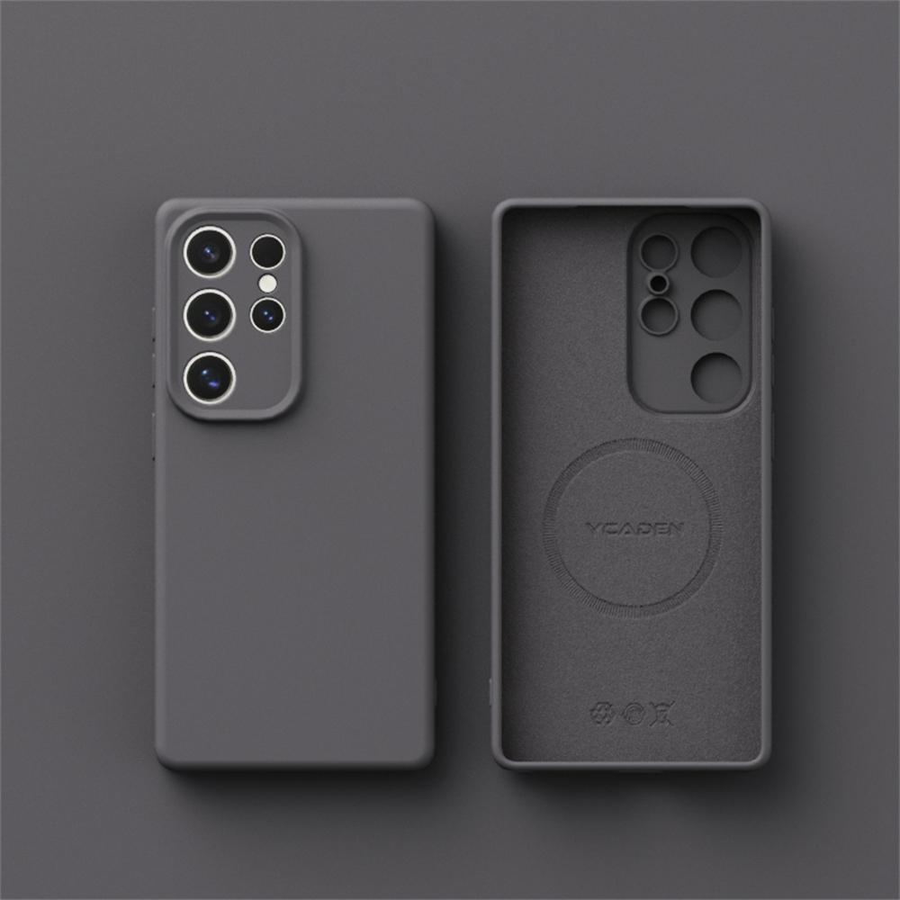 Оригинальный Мягкий Жидкий Силикон для Чехла Magsafe для Samsung Galaxy S26 S25 S24 S23 S22 Ultra Plus Магнитная Беспроводная Зарядка Обложка