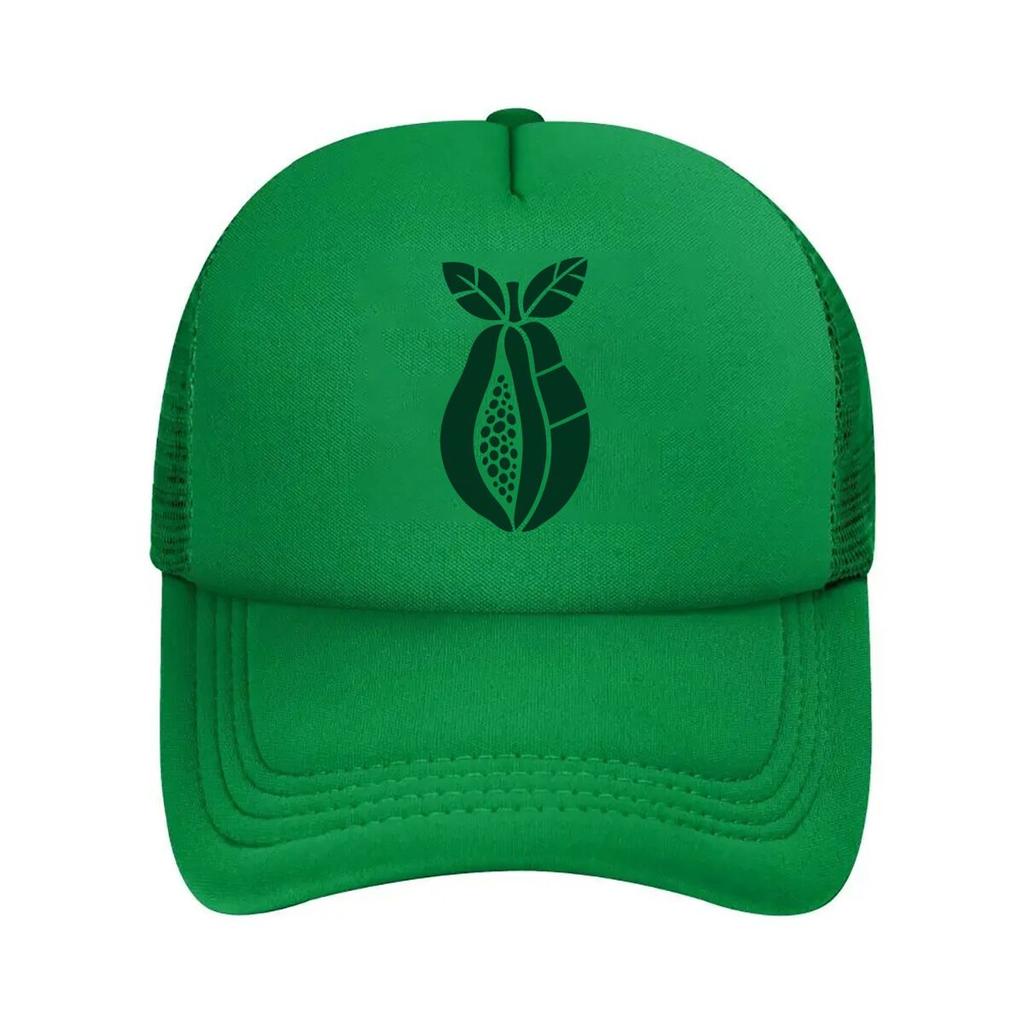 Modern Tropical Fruit Silhouette Emb Mesh Baseball Cap Polyester Forward Observations Hat Adjustable Golf Hat Summer