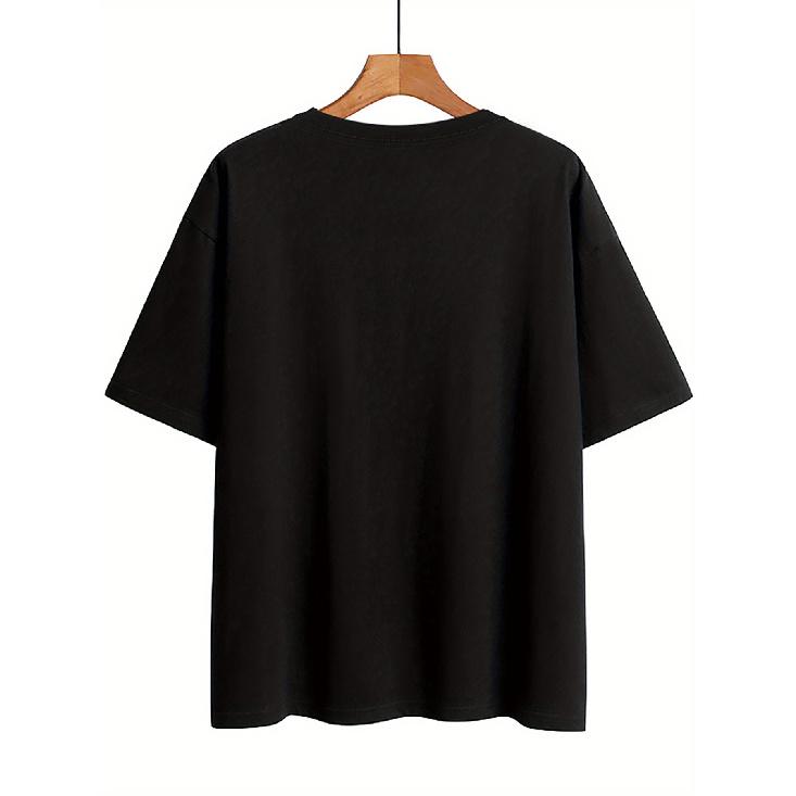 Spring and Summer Women's tops Vintage style Letters Number 1889 CALIFORNIA LOS Fashion Wear Pure Cotton Short Sleeve Leisure Round Neck Women's