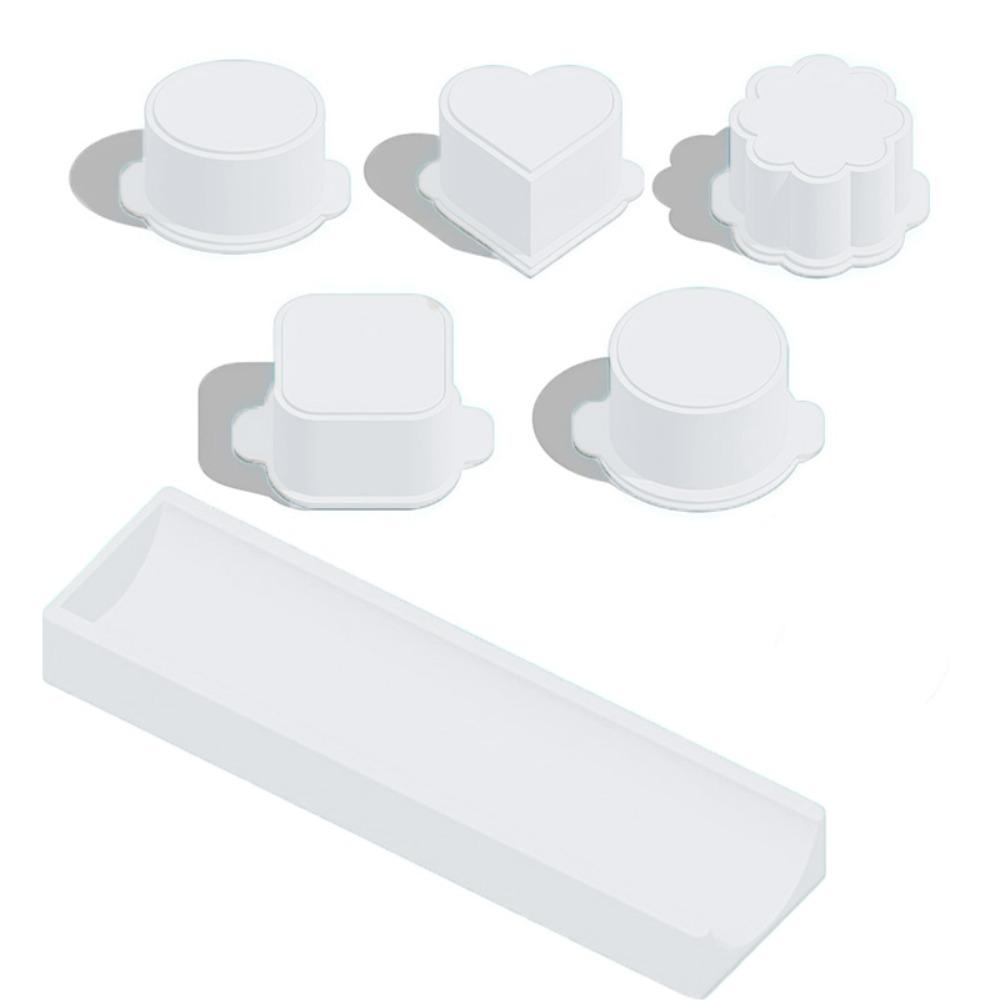 6PCS with Tray Cake Pop Mold Set Food Grade Plastic Cookies Cutter Cake Circle Maker  Bakery
