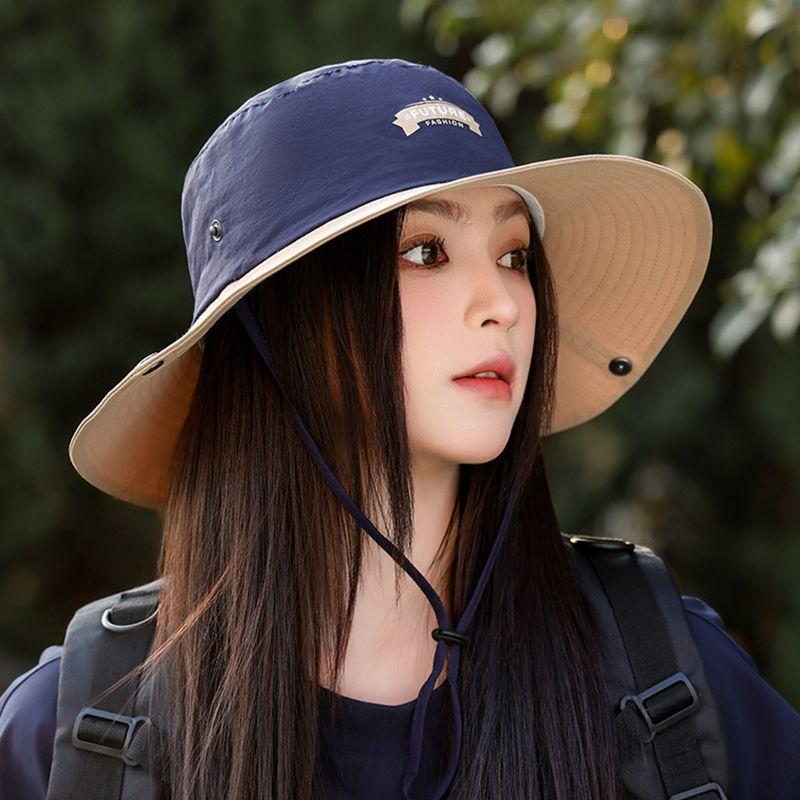Женская рыболовная шляпа Sunshade, регулируемая экспедиционная шляпа для всех сезонов, модная и удобная складная альпинистская шляпа