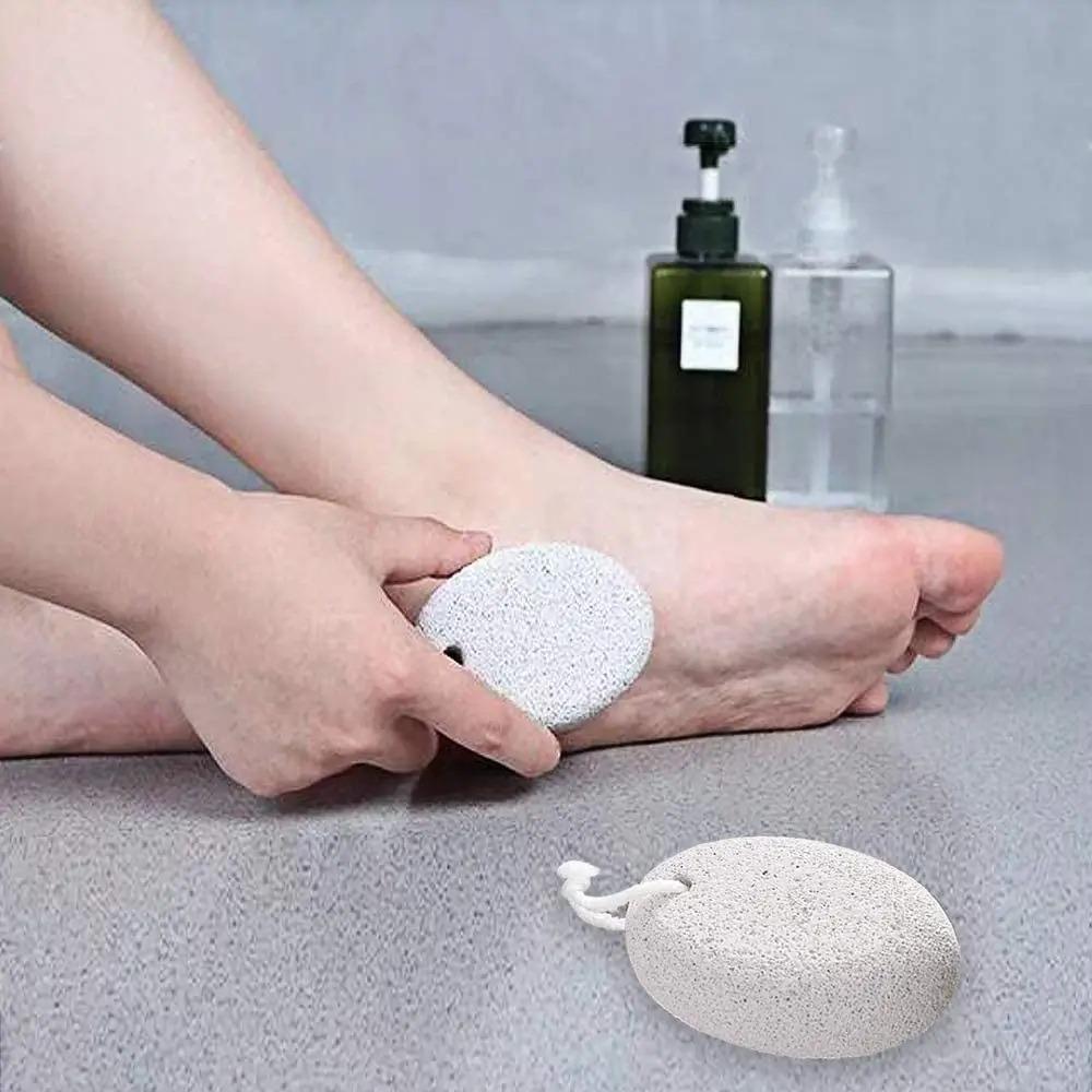 Твердая натуральная пемза для ног Эллиптическая педикюрная щетка Новая шлифовальная пемза для ног Уход за ногами