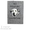 Dalmatian, Carriage Dog, Spotted Coach Dog - Dog passport case, document case, gift for the traveller from the Art-Dog brand