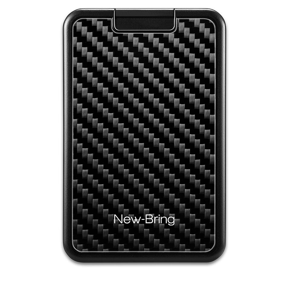 NEW High Quality Slide Wallet RFID Blocking Carbon Fiber Credit ID Card Holder For Card Money Minimalist Purse Bank Cards Box Metal Wallets